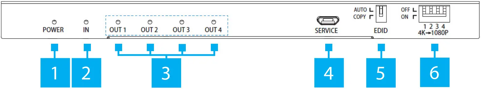StarTech ST122HD20S 4K 2 Port and 4 Port HDMI Video Splitter with Scaler - fig 3