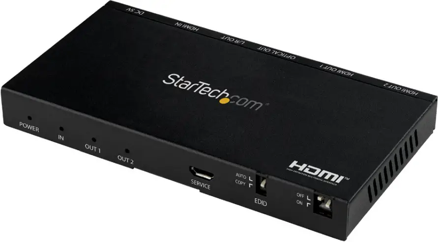 StarTech ST122HD20S 4K 2 Port and 4 Port HDMI Video Splitter with Scaler