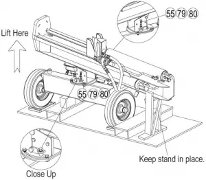 COUNTYLINE Log Splitter LSP2501 STEP 3