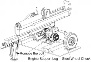 COUNTYLINE Log Splitter LSP2501 STEP 8