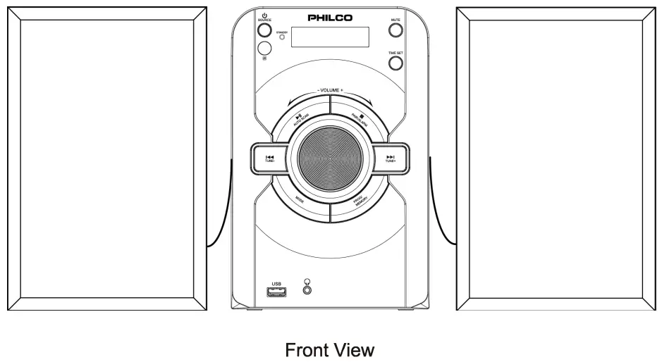 PHILCO PSS2000 Bluetooth CD Shelf System - fig6