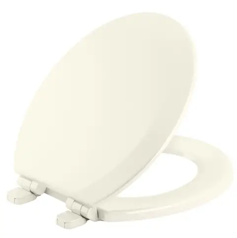 KOHLER K 25884 Triko Round Closed Front Toilet Seat in Biscuit