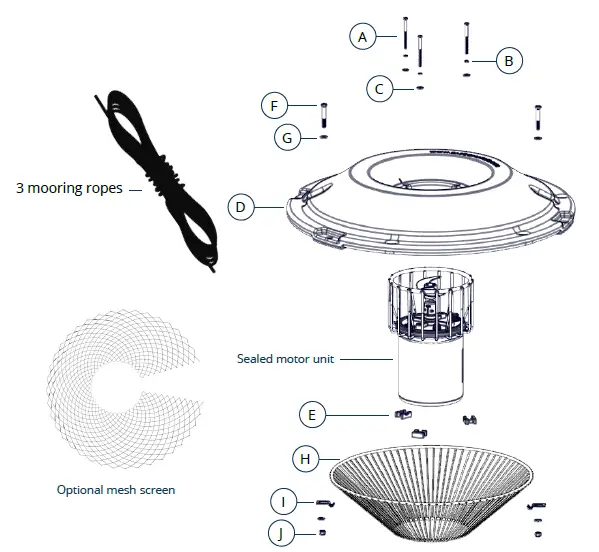 Kasco-2400-Aerator-and-Circulator-FIG-2