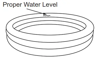 Bestway H2OGO Lava Lagoon Play Pool Center with Slide - Proper Water Level