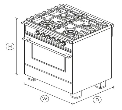 FISHER PAYKEL OR30SCG4X1 30 Inch Gas Range 4 Burners - 1