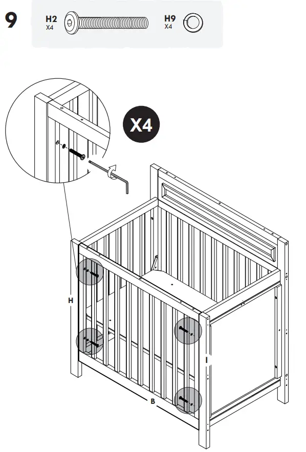 DAVINCI M4381 Autumn 4-in-1 Convertible Mini Crib and Changer - Fig 16
