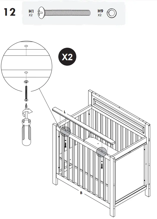 DAVINCI M4381 Autumn 4-in-1 Convertible Mini Crib and Changer - Fig 19