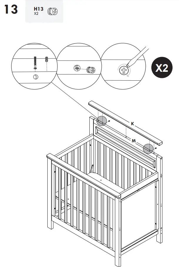 DAVINCI M4381 Autumn 4-in-1 Convertible Mini Crib and Changer - Fig 20