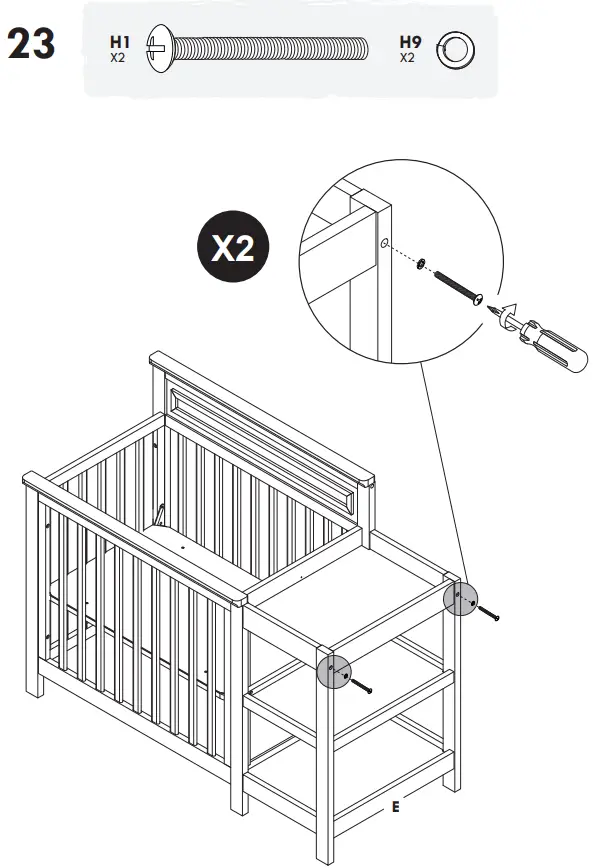 DAVINCI M4381 Autumn 4-in-1 Convertible Mini Crib and Changer - Fig 30