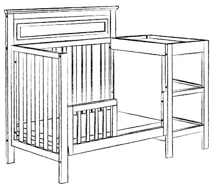 DAVINCI M4381 Autumn 4-in-1 Convertible Mini Crib and Changer - Fig 36