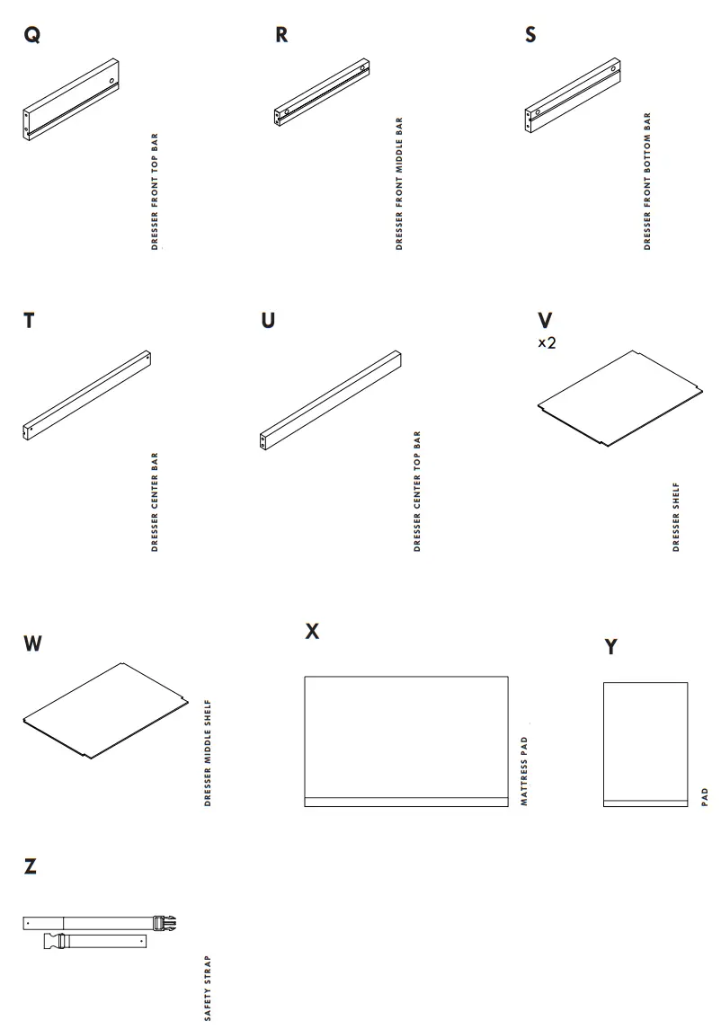 DAVINCI M4381 Autumn 4-in-1 Convertible Mini Crib and Changer - Fig 4