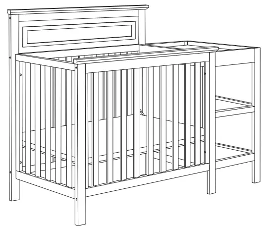DAVINCI M4381 Autumn 4-in-1 Convertible Mini Crib and Changer