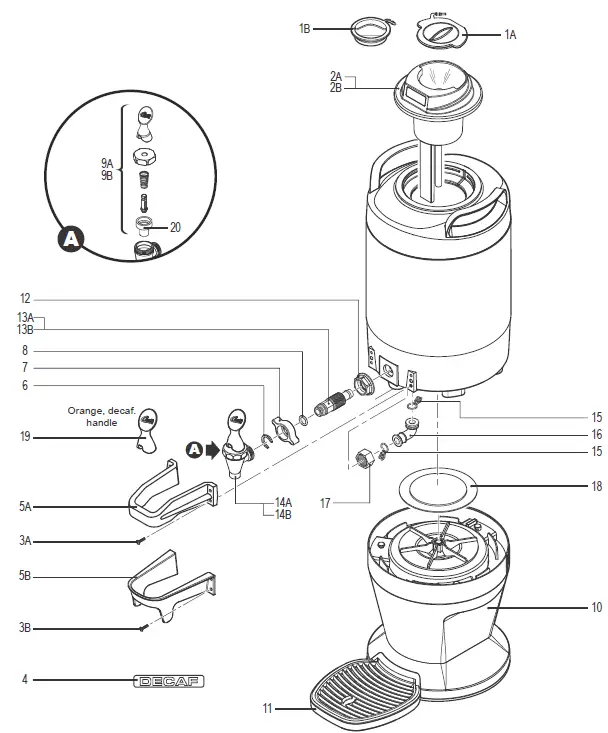 Curtis TFT15G 1 and 1.5 Gallon Thermal FreshTrac Dispensers-20