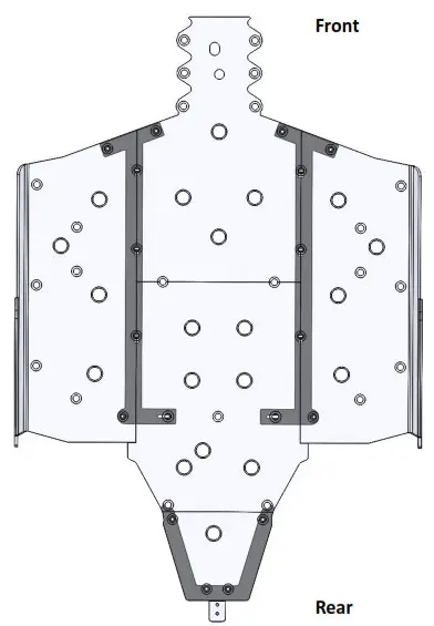 76-10163 RANGER XP 1000 2 Seat Seizmik Skid Plate - 1