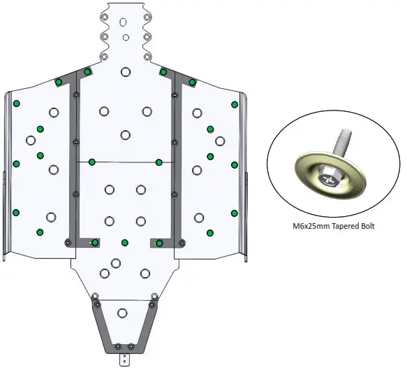 76-10163 RANGER XP 1000 2 Seat Seizmik Skid Plate - 15