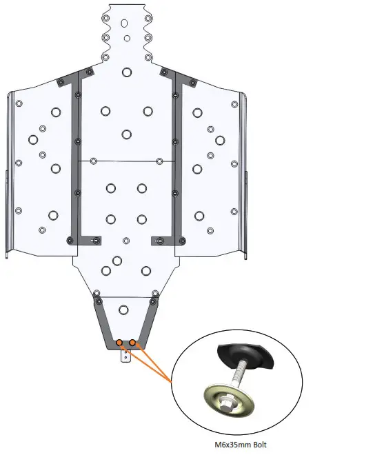 76-10163 RANGER XP 1000 2 Seat Seizmik Skid Plate - 17