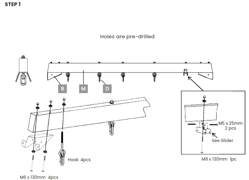 LIFESPAN KIDS Forde 3 Double Swing Set - STEP 1