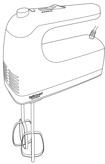 SafeCourt HM100 Hand Mixer-fig1