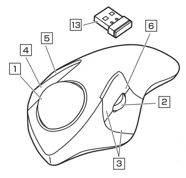 SANWA-Bluetooth-Trackball-Mouse-fig-1