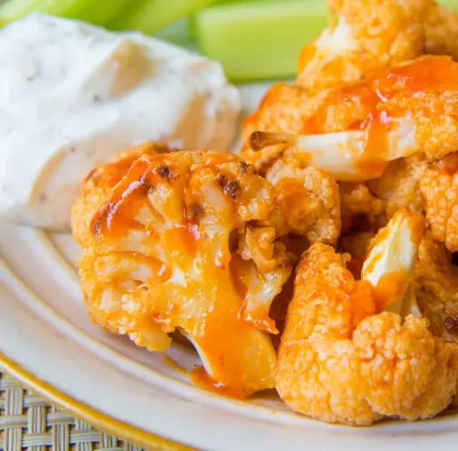 cauliflower buffalo bites