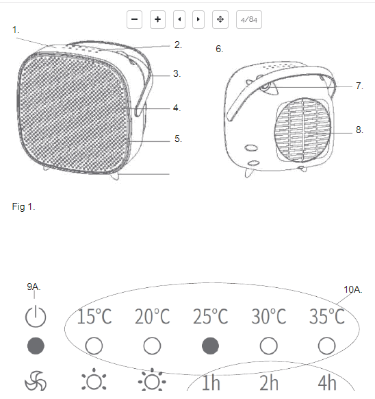ADLER EUROPE CR 7732 Ceramic Heate -1