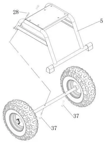 RH265 2.8 Inch Direct Drive Chipper Shredder Assembly