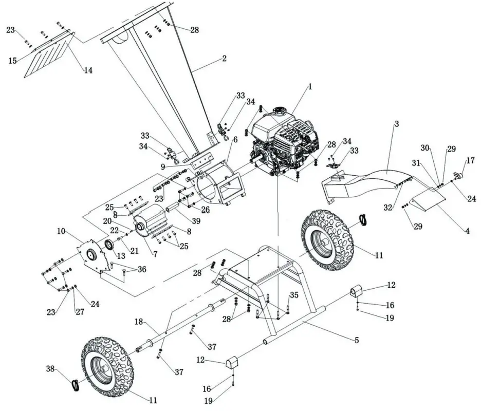 KING RH265 2.8 Inch Direct Drive Chipper Shredder Troubleshooting