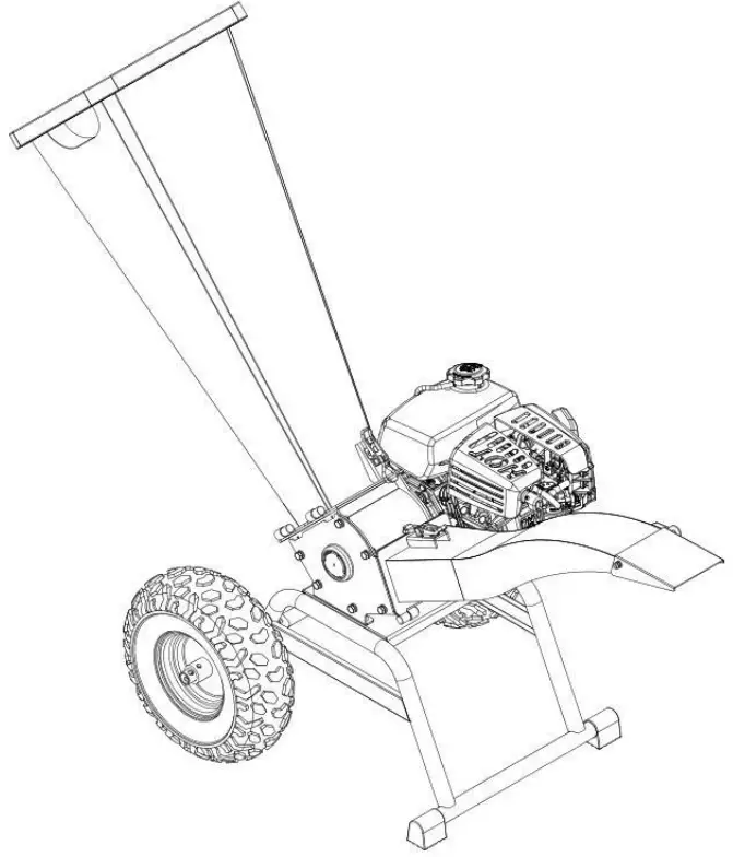 RH265 2.8 Inch Direct Drive Chipper Shredder