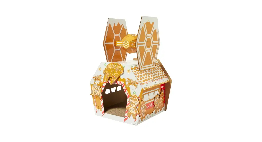 Disnep Cw-10368 Star Wars Holiday Tie Fighter Gingerbread Cardboard Cat House Instructions