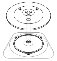ASSEMBLING THE GLASS TURNTABLE