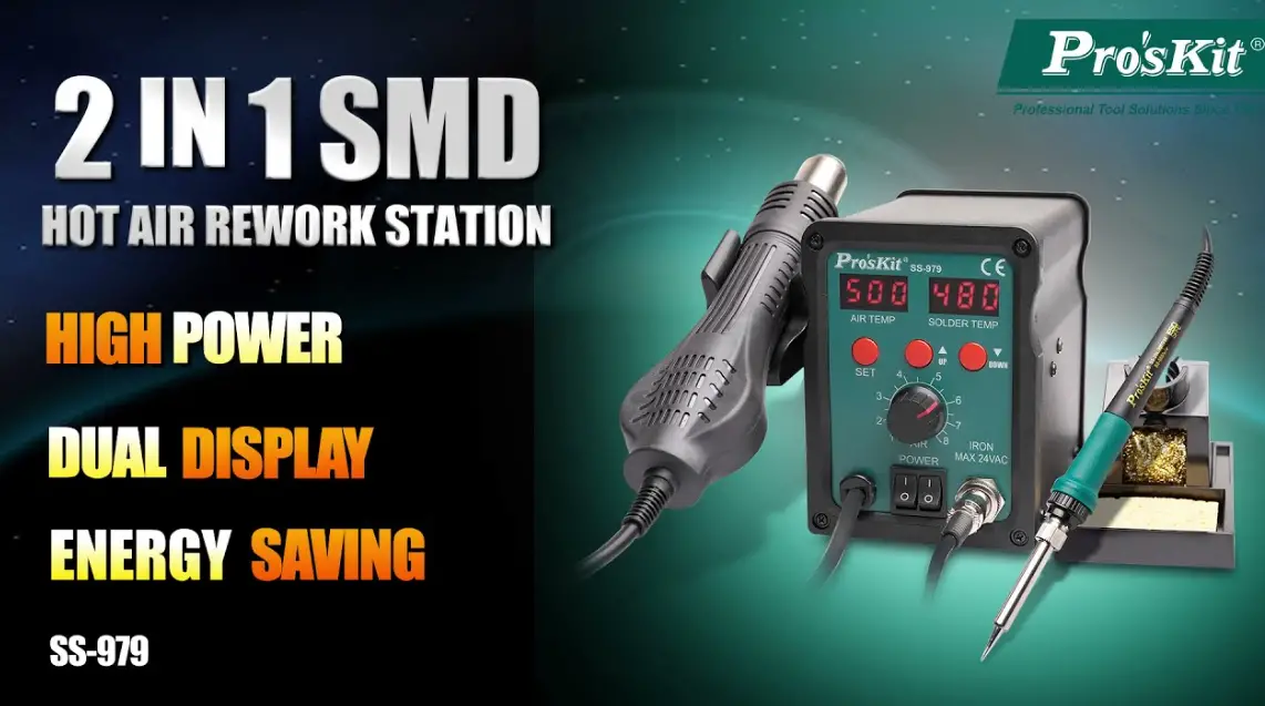 Proskit Ss-979 2 In 1 Smd Hot Air Rework Station User Manual