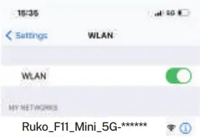 Ruko F11MINI - Connect to Wi-Fi 1
