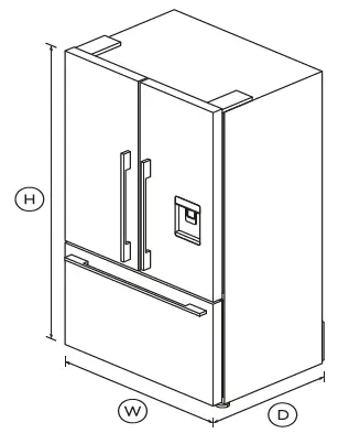 FISHER-PAYKEL-RF610ADUSX5-Freestanding-French-Door-Refrigerator-Freezer-90cm-541L-Ice-and-Water-FIG-1