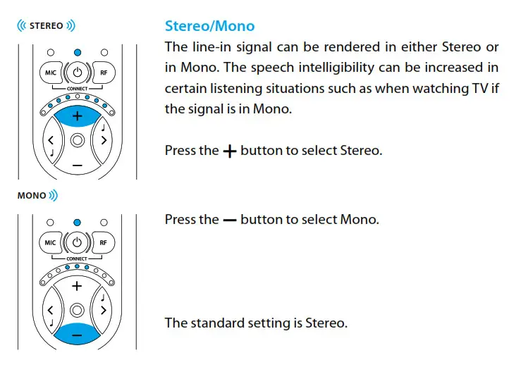 Balance control Stereo