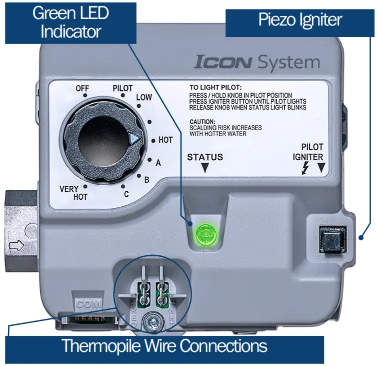 BRADFORD WHITE ICON Gas Valve - Figure 1