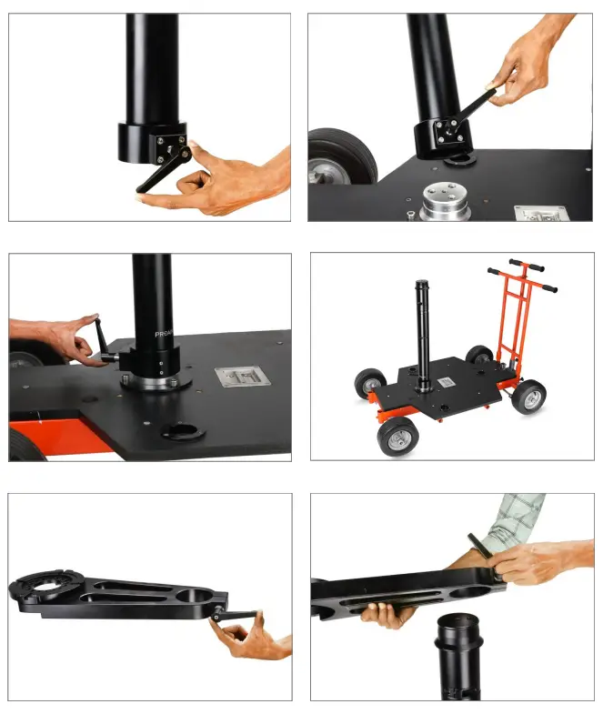 PROAIM BZ FLXN 01 Flexino Bazooka Set for Video Film Camera Dolly -Assembling 1