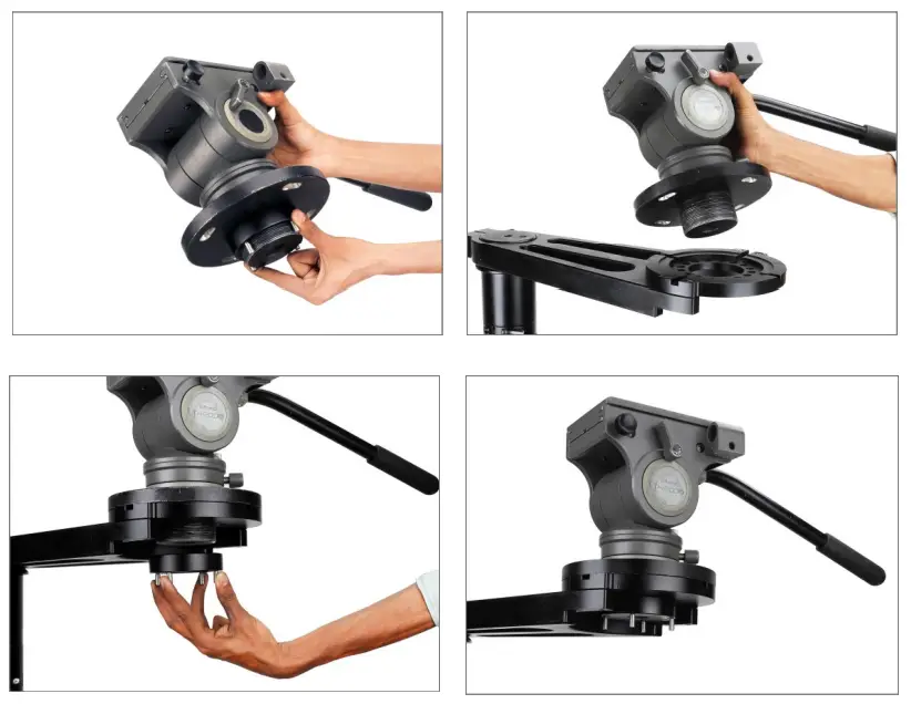 PROAIM BZ FLXN 01 Flexino Bazooka Set for Video Film Camera Dolly -Assembling 6