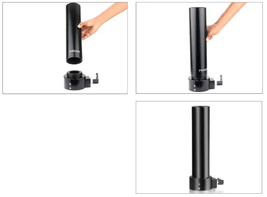 PROAIM BZ FLXN 01 Flexino Bazooka Set for Video Film Camera Dolly - Fig Assembely