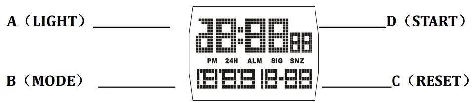 SKMEI 1368 Silver Chain Black Dial Men's Digital Sports Watch