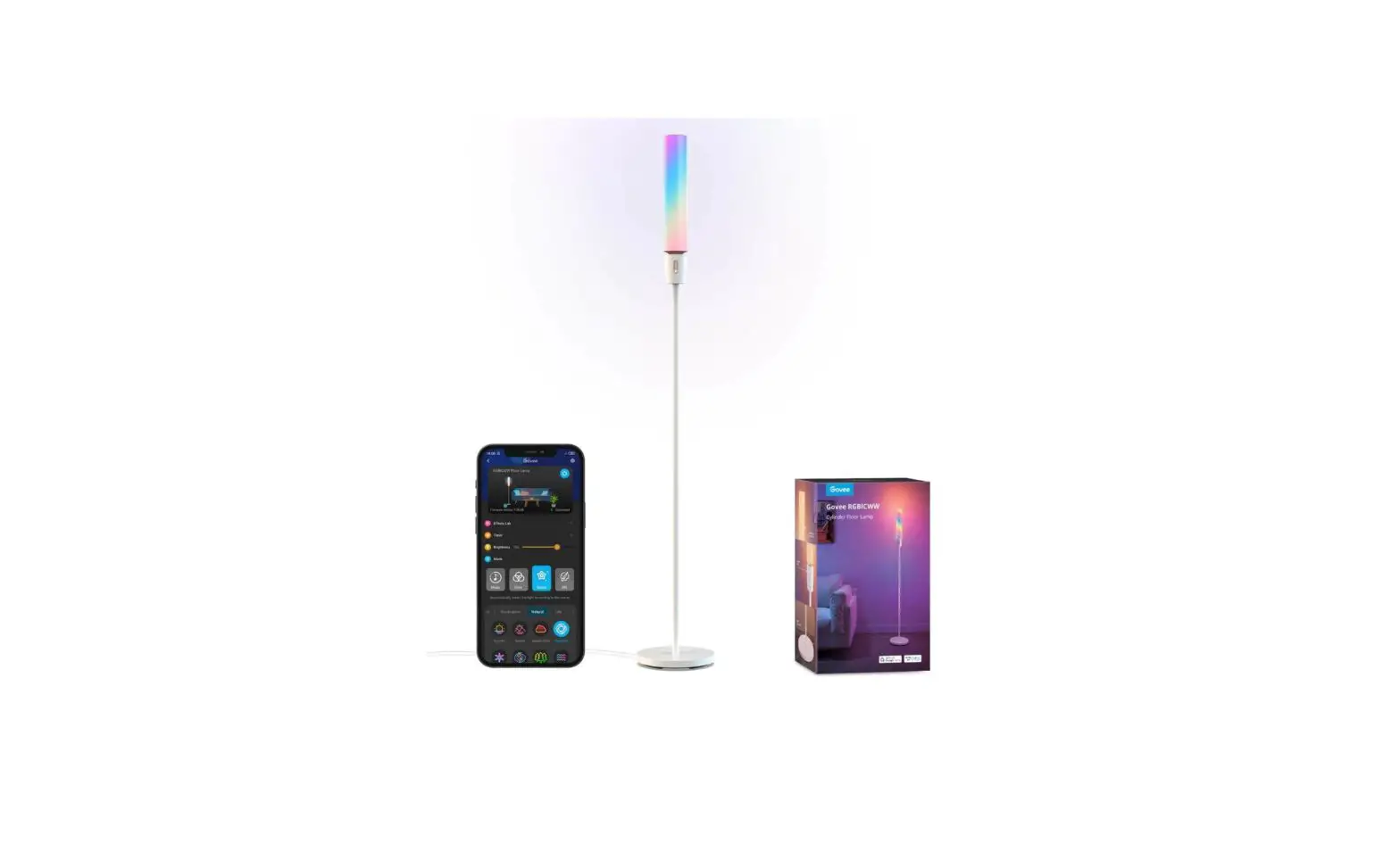 Govee H6078 Rgbicww Cylinder Floor Lamp User Manual