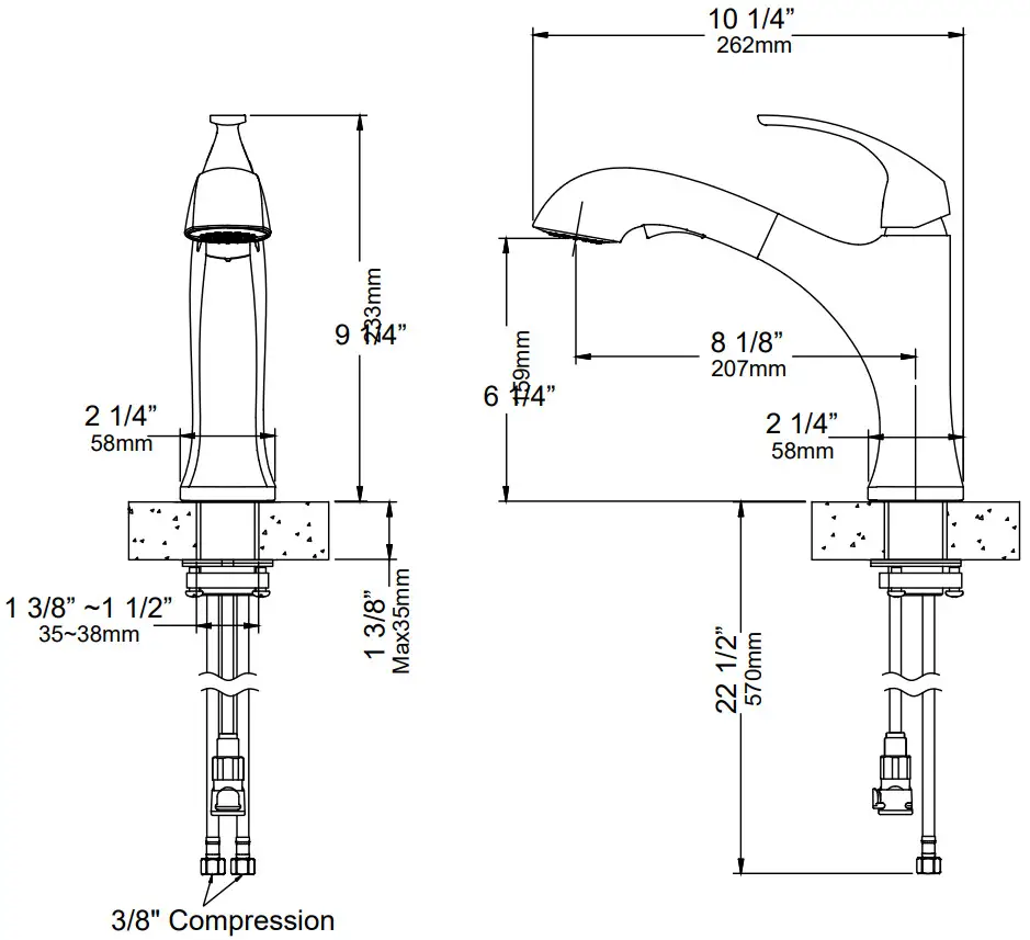 Kraus Oren Single Handle Kitchen Faucet KPF-2252 - Faucet