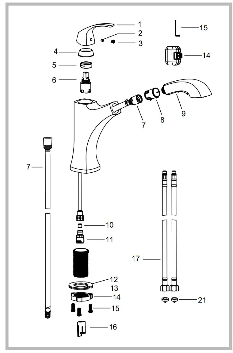 Kraus Oren Single Handle Kitchen Faucet KPF-2252 -Replacement