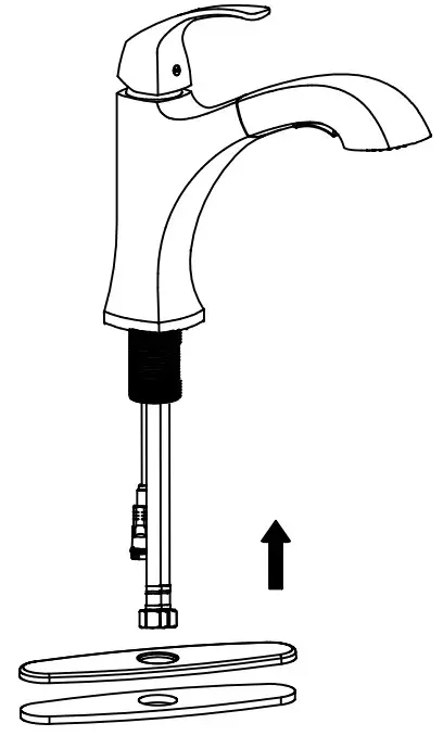 Kraus Oren Single Handle Kitchen Faucet KPF-2252 -Step 1A