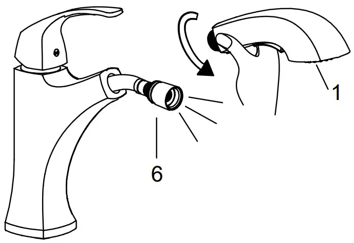 Kraus Oren Single Handle Kitchen Faucet KPF-2252 - Step 6