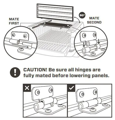 DIAMONDBACK CVR-8 Ram Trucks with RamBox Cargo Management System Installation Guide - Attach the tail panel by holding