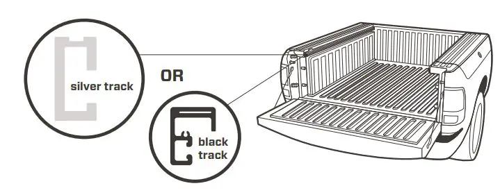 DIAMONDBACK CVR-8 Ram Trucks with RamBox Cargo Management System Installation Guide - Identify which track system your RAMBOX system uses
