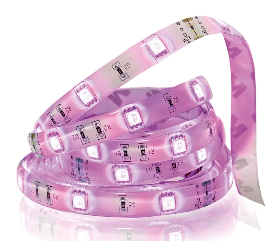 NEXXT SOLUTIONS Smart WiFi LED RGB Light Strip 16.4ft Kit