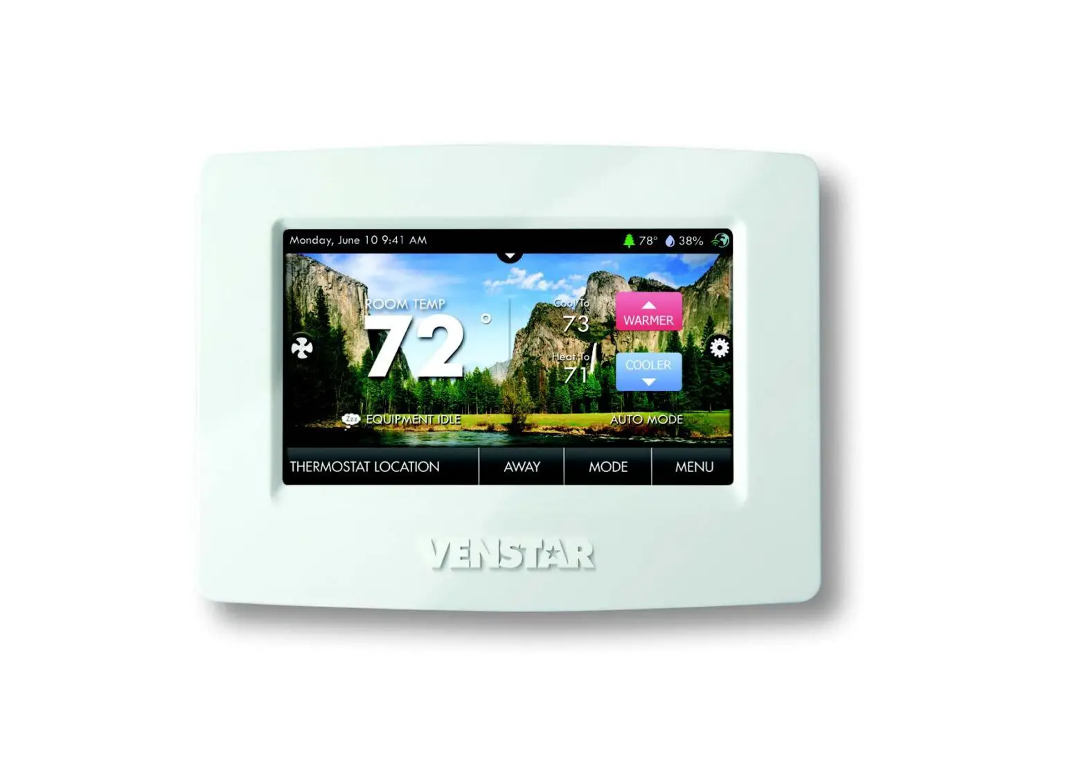Venstar T6900 Touchscreen Digital Thermostat Quick Setup Guide