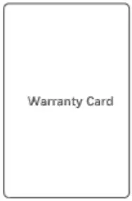 Warranty Card