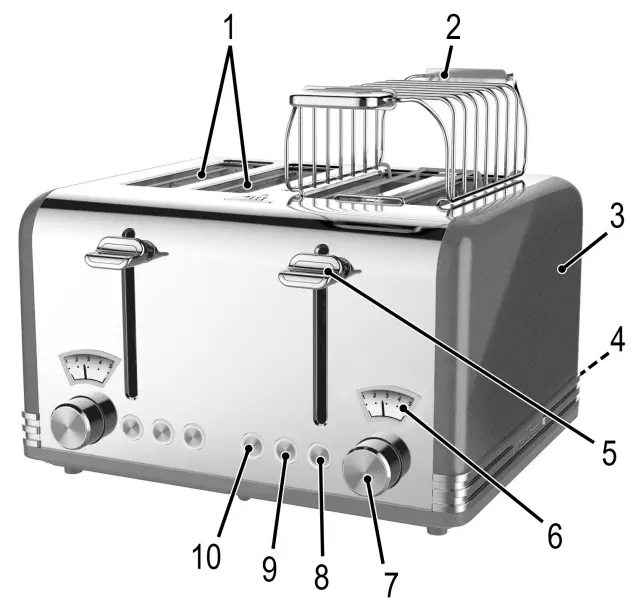 PC-TA 1194 Toaster Overview